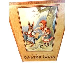 Open Road Brands The History of Easter Eggs Tabletop Faux Book Box Storage